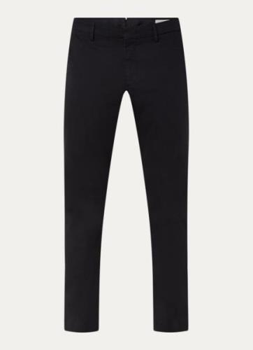 NN.07 Theo slim fit pantalon van biologisch katoen met steekzakken