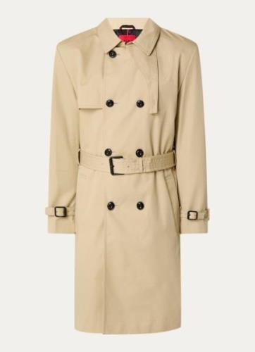 HUGO BOSS Maluks double-breasted trenchcoat met ceintuur