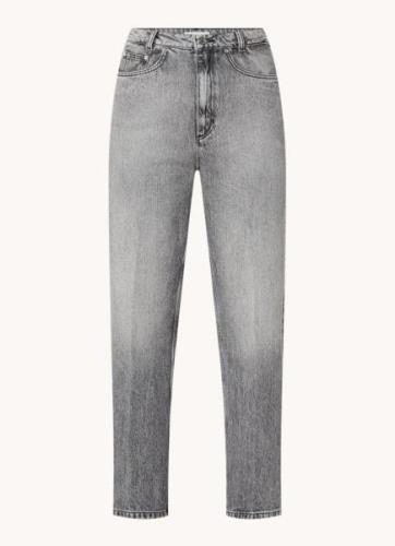 Sandro High waist straight leg jeans met gekleurde wassing