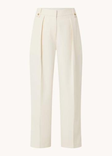 Aaiko Vajen high waist loose fit pantalon met steekzakken