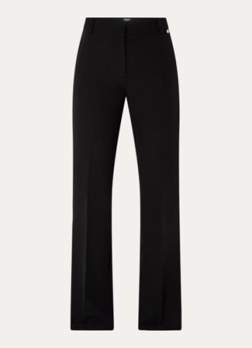 Liu Jo High waist flared fit pantalon met steekzakken