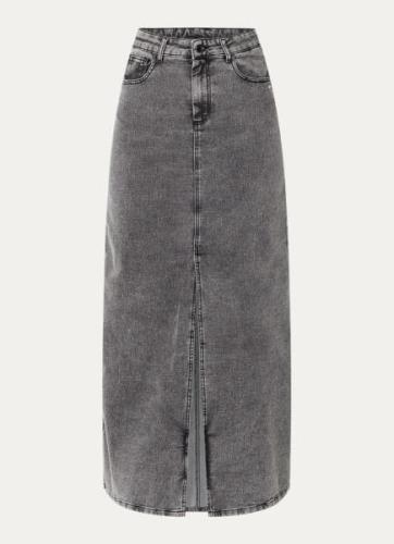 10DAYS Midi rok van denim met split