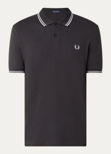 Fred Perry Regular fit polo van piqué katoen met getipte boorden en lo...