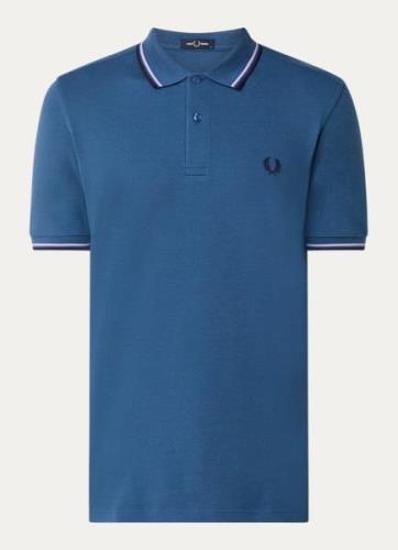 Fred Perry Regular fit polo van piqué katoen met getipte boorden en lo...