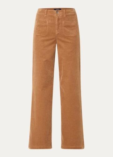 Gardeur High waist flared fit pantalon van corduroy