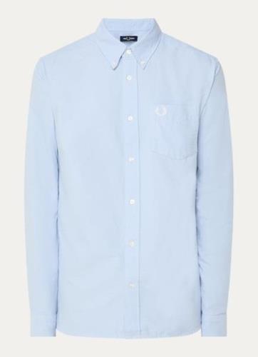 Fred Perry Oxford regular fit overhemd met borstzak en logo