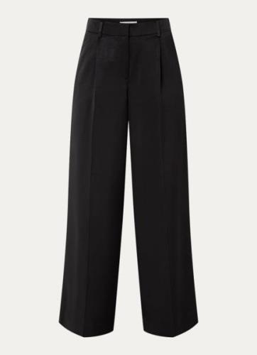 MSCH Copenhagen Ulla high waist wide fit pantalon met steekzakken