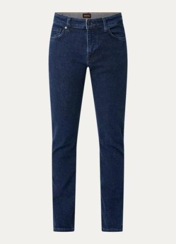 HUGO BOSS Delaware slim fit jeans met donkere wassing