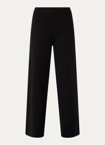 Benetton High waist wide fit pantalon met stretch