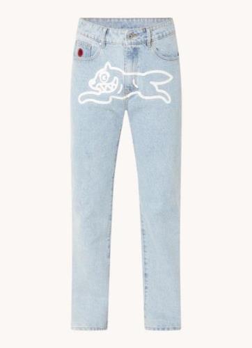 ICECREAM Running Dog straight leg jeans met logoprint