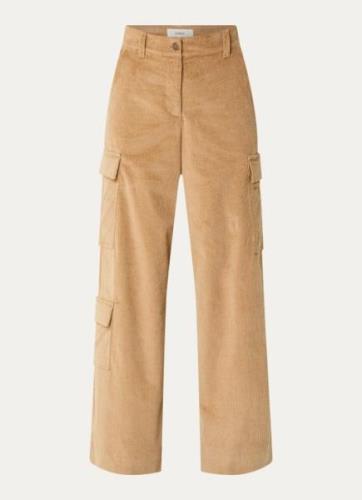 ba&sh Plato high waist loose fit cargobroek van corduroy