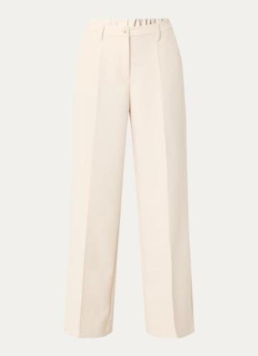 Summum High waist wide fit pantalon met steekzakken