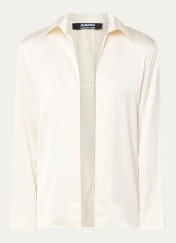 Jacquemus La Chemise Notte blouse van satijn