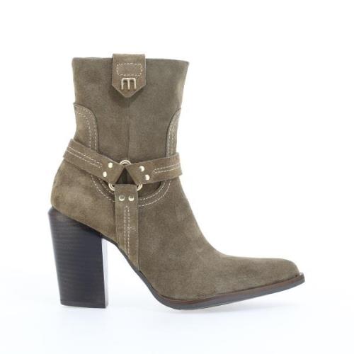 Bottines santiags en cuir