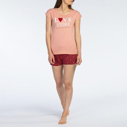 Pyjashort manches courtes en jersey Cupidon