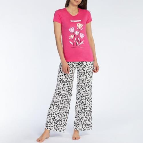 Pyjama corsaire manches courtes en jersey Tulipe