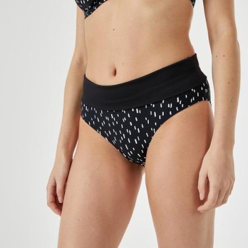 Bas de maillot de bain culotte à revers graphique