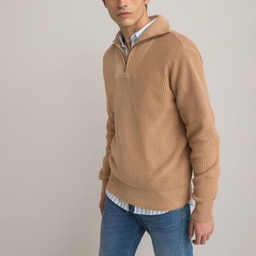 Pull col montant en grosse maille