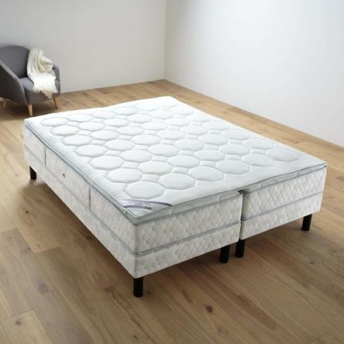 Matelas 406 ressorts + surmatelas visco. + sommier