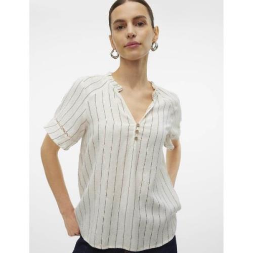 Blouse rayée manches courtes