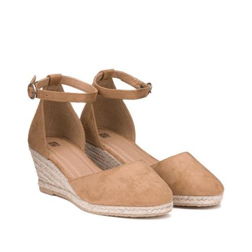 Espadrilles à talon compensé