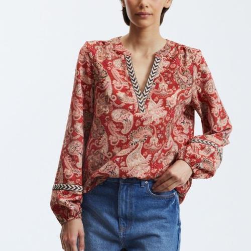 Blouse imprimée, col V