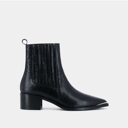 Bottines esprit cowboy en cuir Arsene