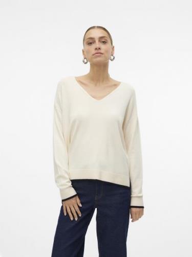 Pull en fine maille, col V