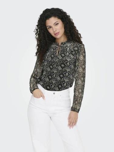 Blouse fluide, col montant