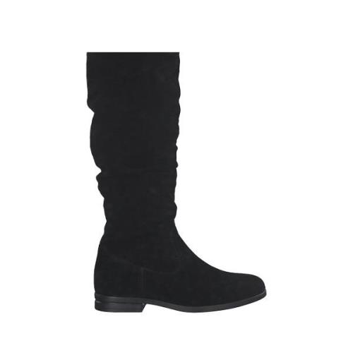 Bottes plates en cuir