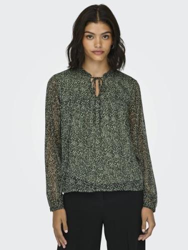 Blouse imprimée, manches longues