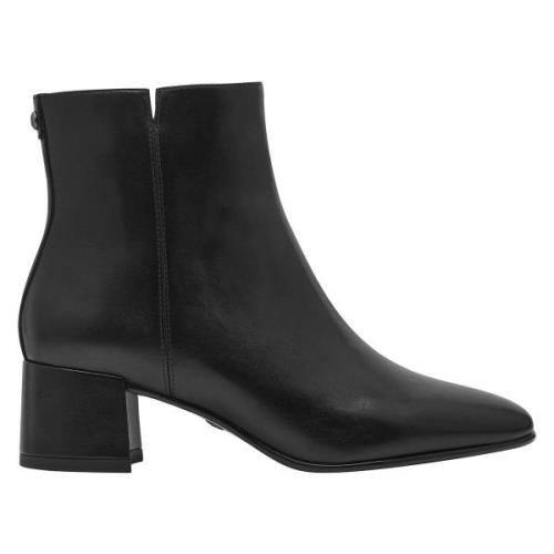 Bottines en cuir, talon