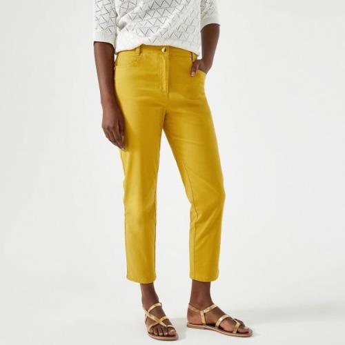 Pantalon droit 7/8ème, coton stretch