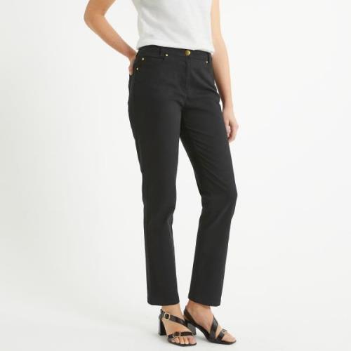 Pantalon droit 5 poches coton stretch