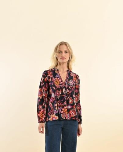 Blouse à fleurs