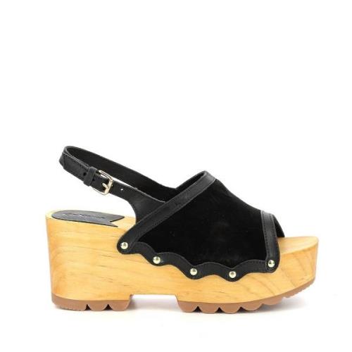 Sabots à talon en bois Kick Wedge Wood