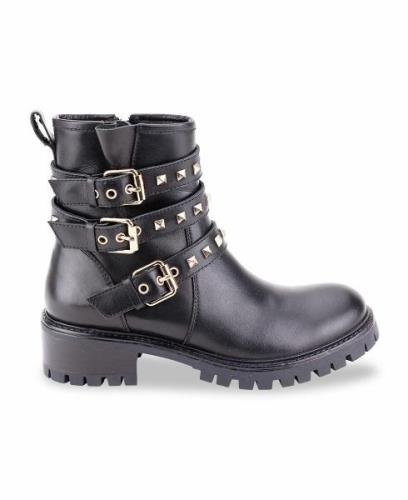 Boots motardes en cuir Zadig, boucles