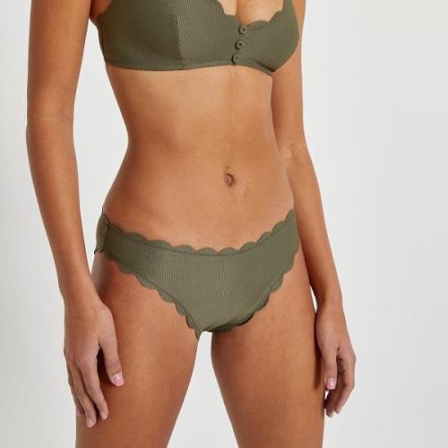 Bas de maillot de bain culotte, maille piquée