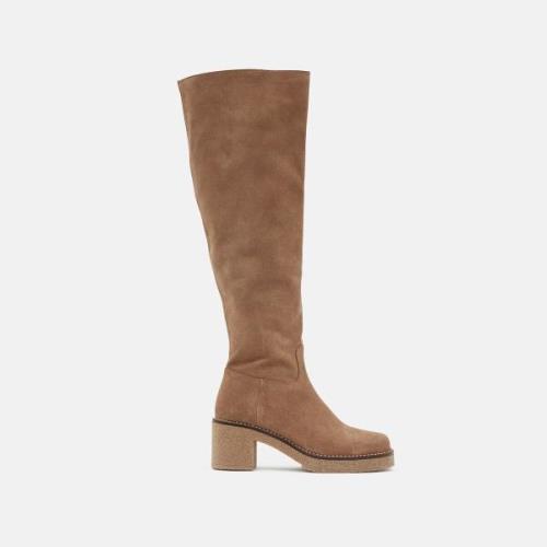 Bottes en cuir velours Malenna