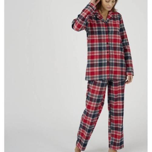 Pyjama manches longues en flanelle coton.