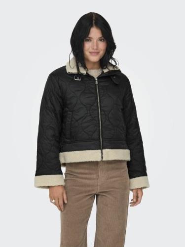 Blouson aviateur matelassé, col sherpa